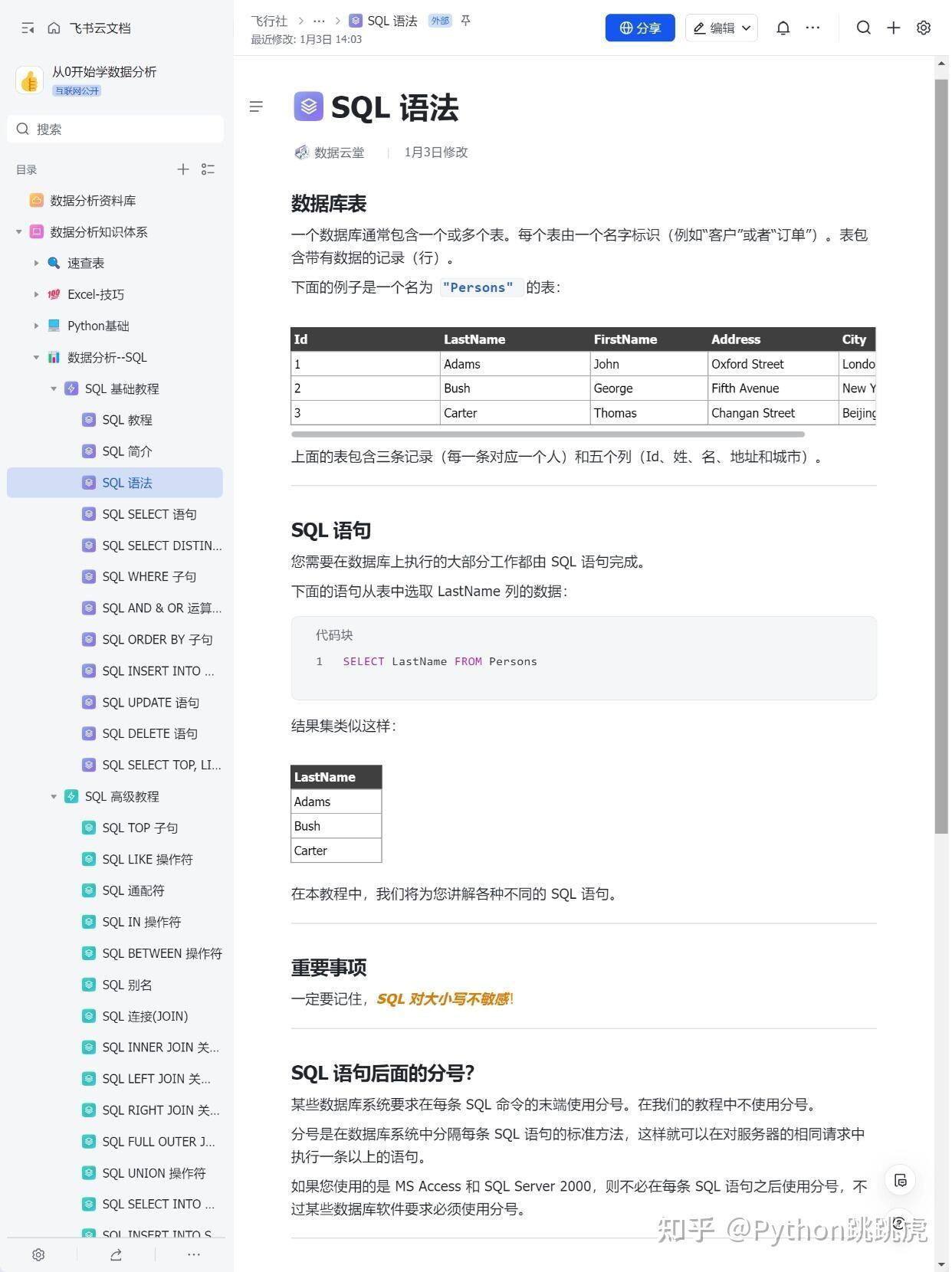逼自己练完这48页纸,你的SQL就很牛了! - 知乎