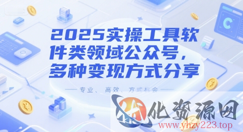 2025实操工具软件类领域公众号，多种变现方式分享