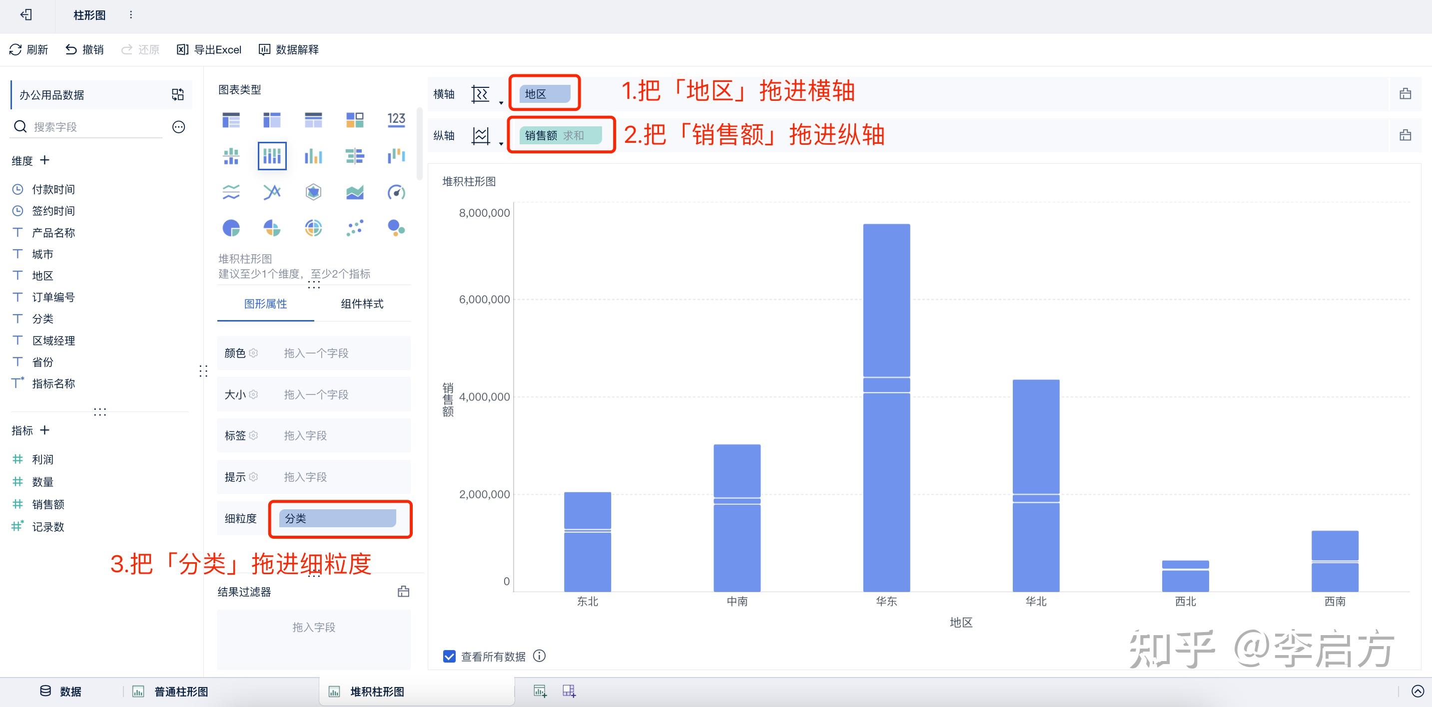 零基础图表制作系列01——柱形图与堆积柱形图 - 知乎