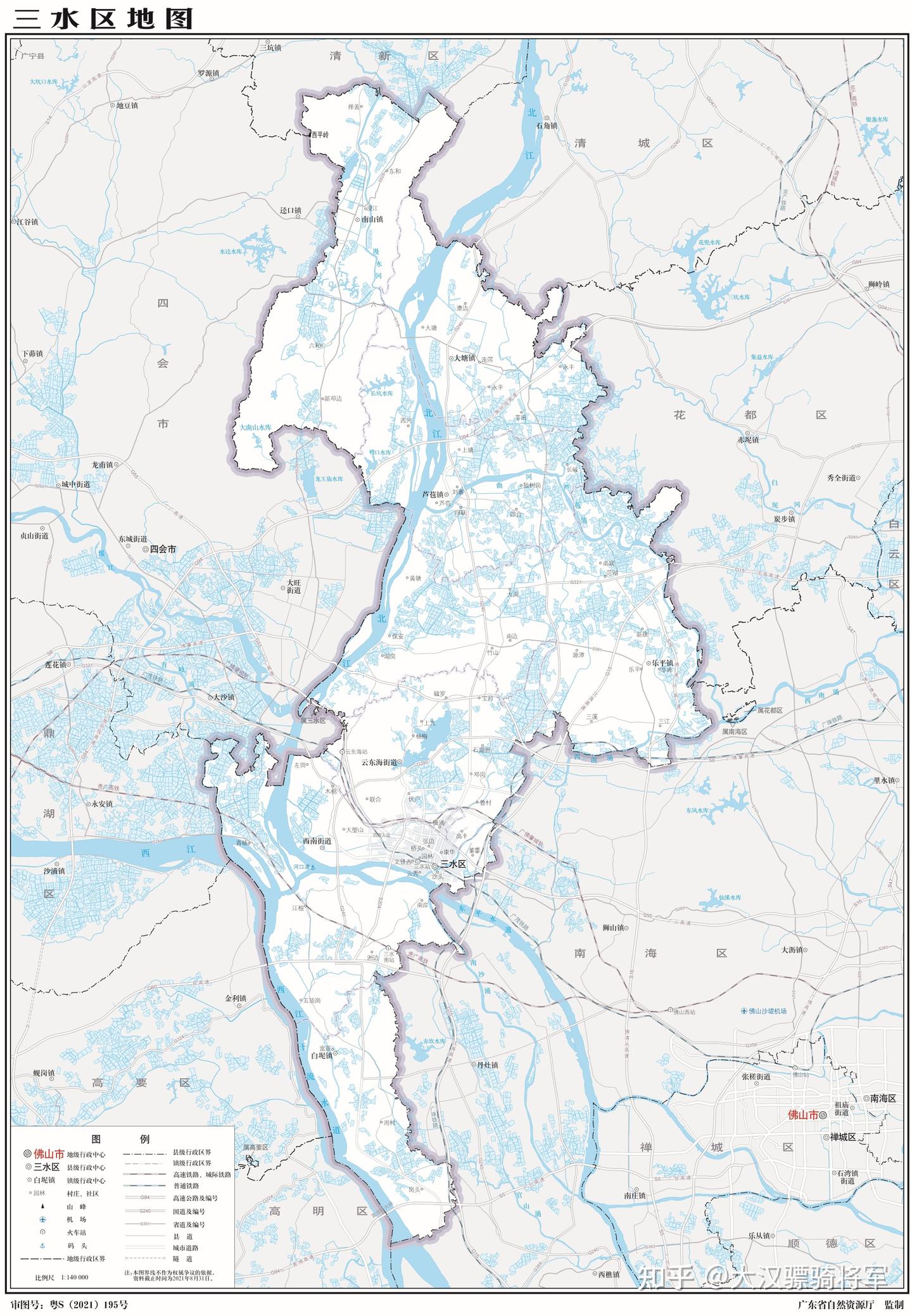 图文解读佛山市行政和地理（含5个区2023年高清地图） - 知乎
