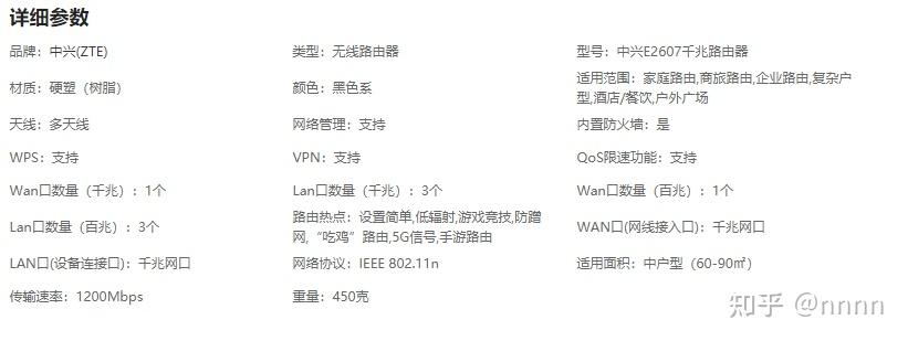 中兴e2603参数图片