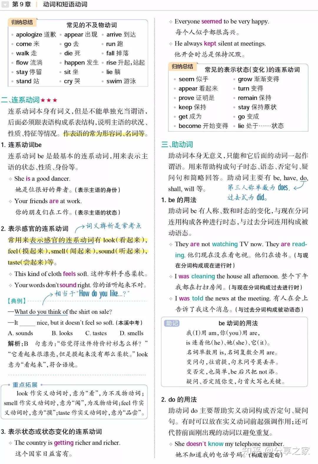 初中英语"动词和短语动词"语法知识大全 - 知乎