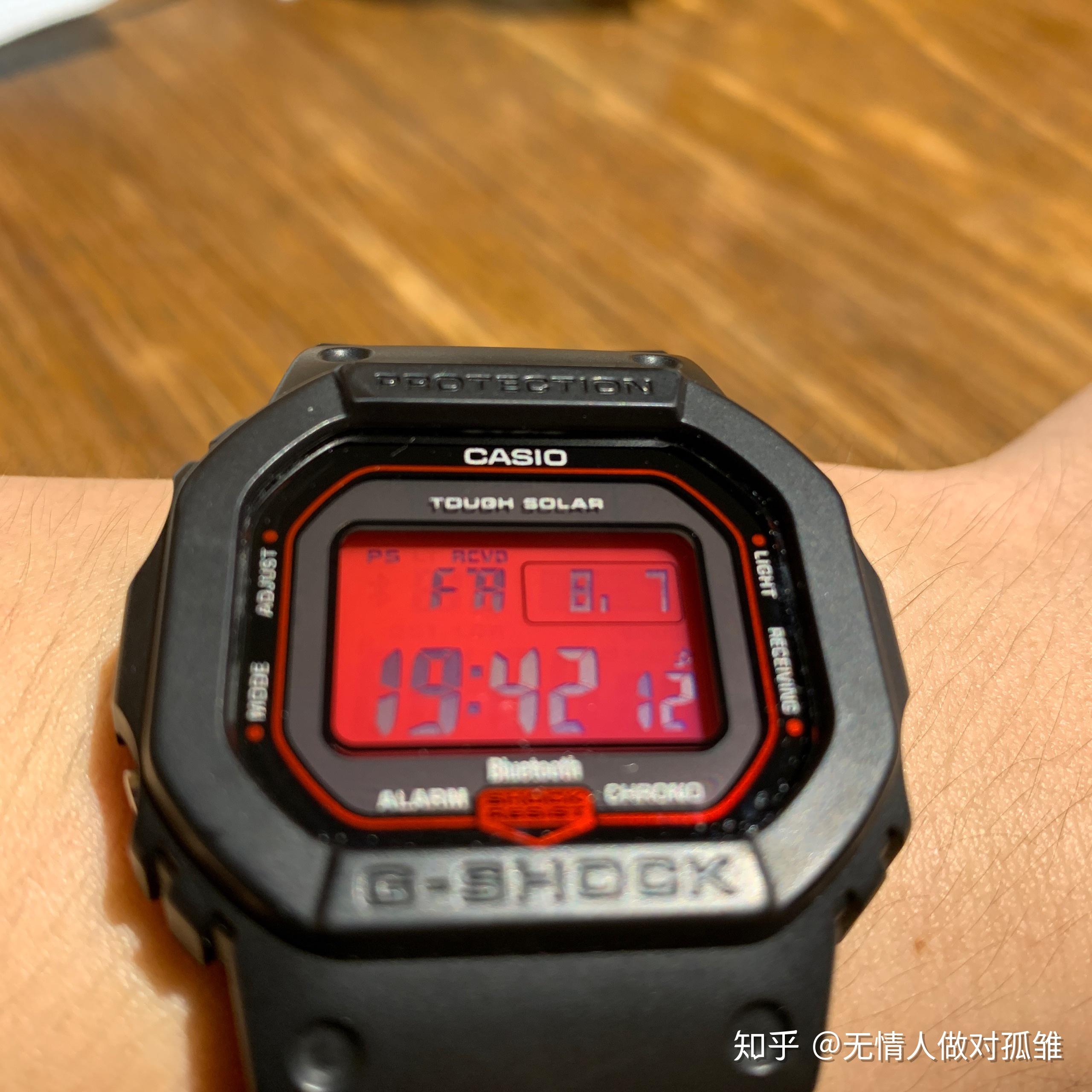 卡西欧gw-b5600ar-1pr是正显还是反显? - 知乎