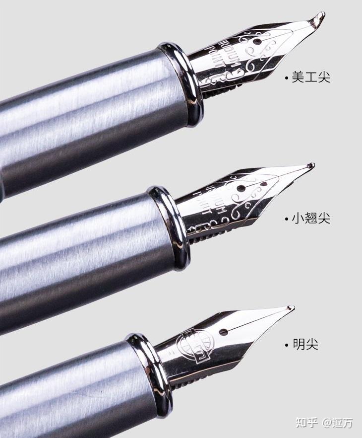 逗万品书写艺术探索——钢笔小翘尖、明尖与美工尖 - 知乎