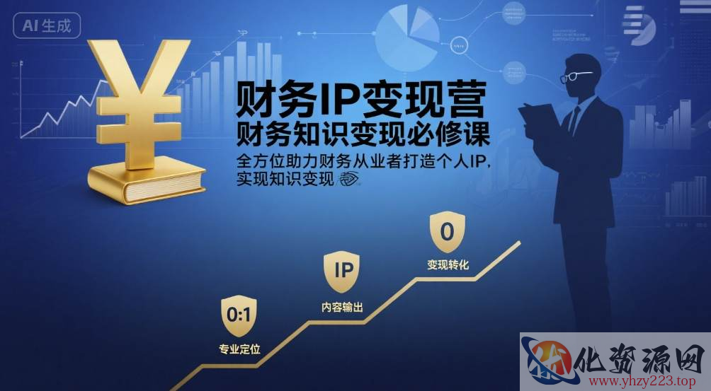 财务IP变现营，财务知识变现必修课，全方位助力财务从业者打造个人IP，实现知识变现