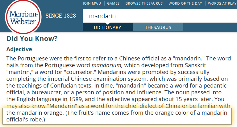 为什么 “普通话” 的英文叫 Mandarin 🍊 - 知乎
