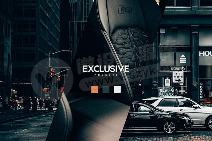 电影级都市暗黑青橙色调照片调色Lightroom预设