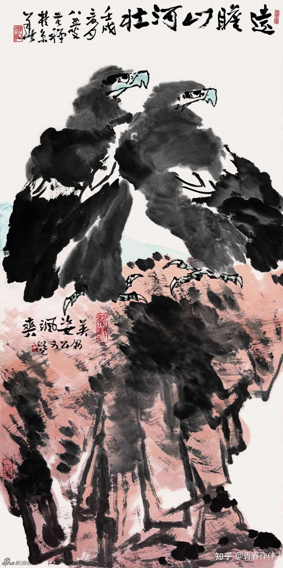 中国古美術・純手描き・四条屏・鹰画芯・国画・李苦禅印款・肉筆・宣紙・文房置物 李苦禅：工笔画学3年成家，写意画学30年也未必！ - 知乎