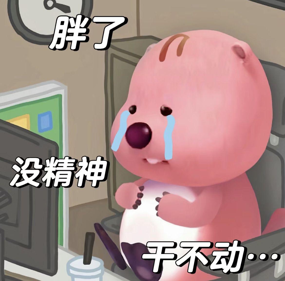 这个粉色的熊叫什么啊,还有没有其他类型的表情包?