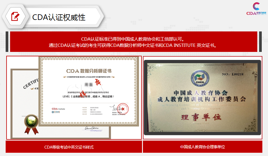 BDA数据分析师证书权威么?是不是CDA含金量最高? - 知乎