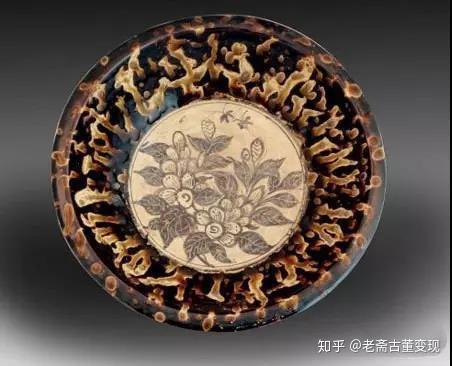 【古陶磁】吉州窯系 斑褐釉三耳小壷・褐釉斑三系小罐 中国古陶磁　中国美術 褐釉巴文四耳壺 文化遺産オンライン