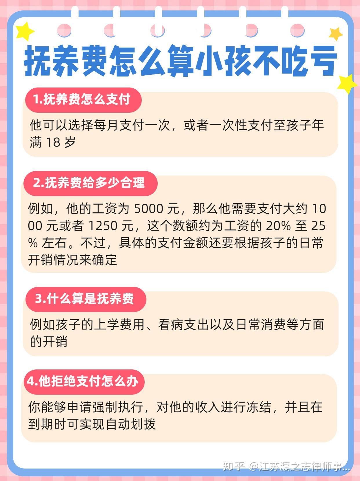 抚养费怎么支付 他可以选择每月支付一次,或者一次性支付至孩子年满