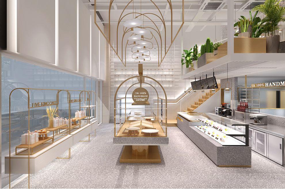 蛋糕店需要很合理的空间布局比如说西点展示区,裱花操作间,现烤区