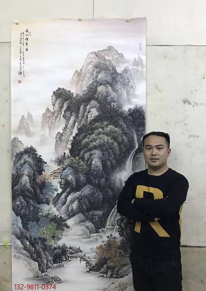 泼彩染青绿，山河多姿态，谈当代泼彩山水画新锐画家资春成- 知乎