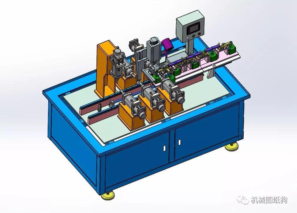 非標數模銑料機3d數模圖紙solidworks設計