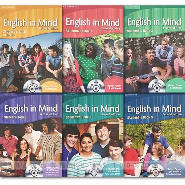 剑桥王牌原版英语教材《English in Mind》0-5级第二版学生+教师用书+