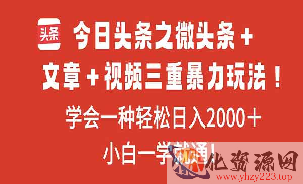 头条三重暴力玩法_wwz