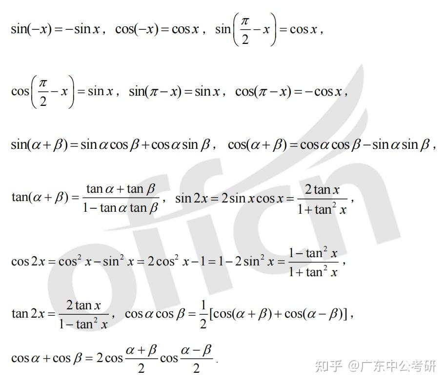 【数学公式】考研数学冲刺备考:常用公式大盘点(含PDE文档) - 知乎