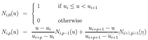 De Boor Algorithm B-spline Basic Function(B样条基础函数)计算推演 - 知乎