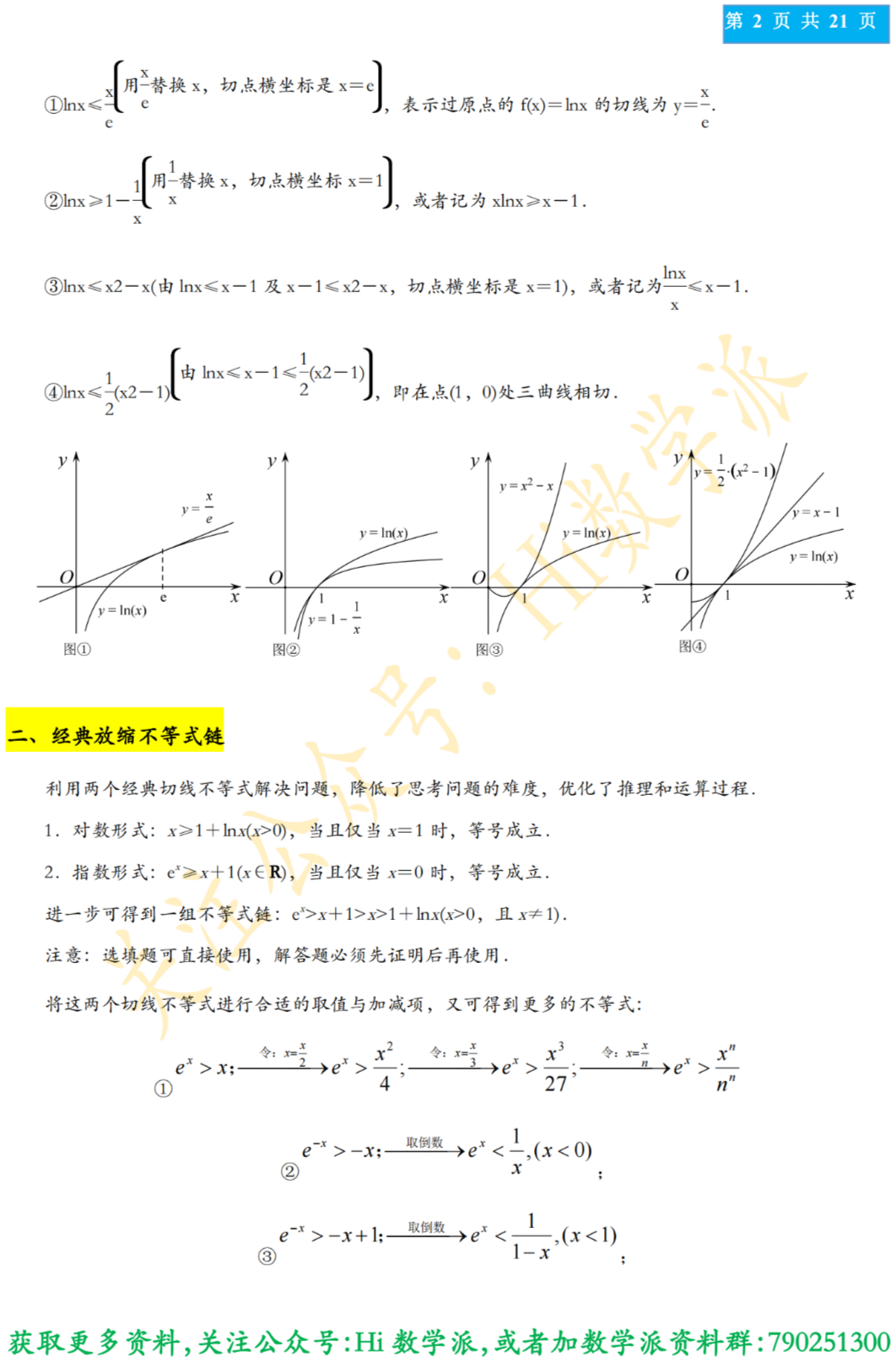 什么是切线放缩？ - 知乎
