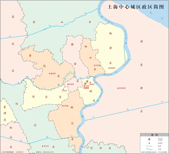 上海的行政区划图 - 知乎