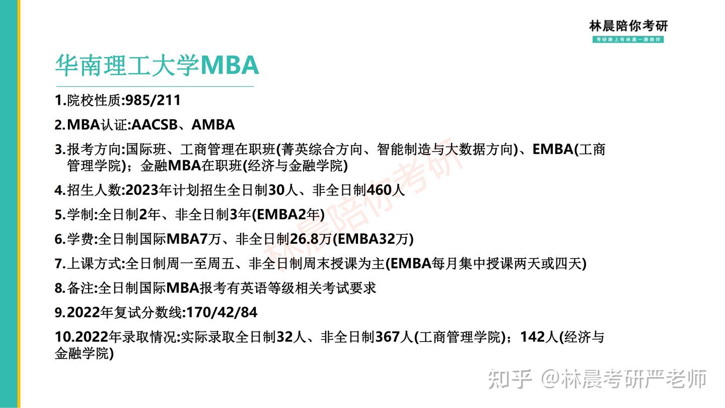 2024考研|广东地区工商管理(MBA)院校招生信息汇总 - 知乎