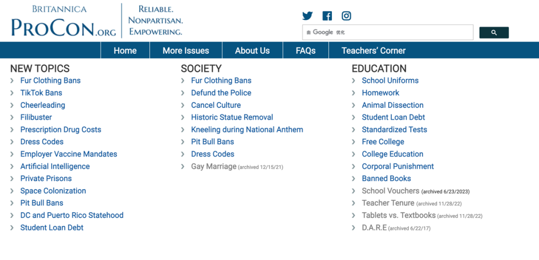 Is Procon Org A Reliable Source