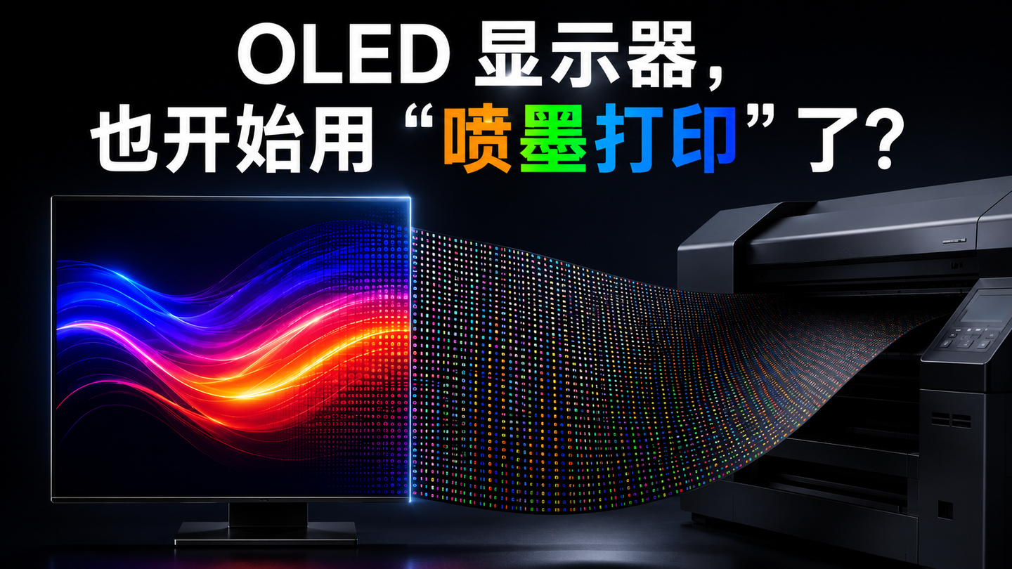 OLED 面板,也开始用“喷墨打印”了?