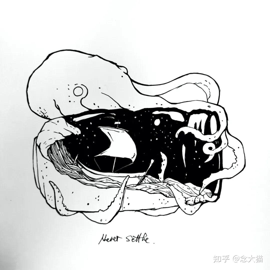 手绘画稿合集丨向前吧，大闹一场…… - 知乎