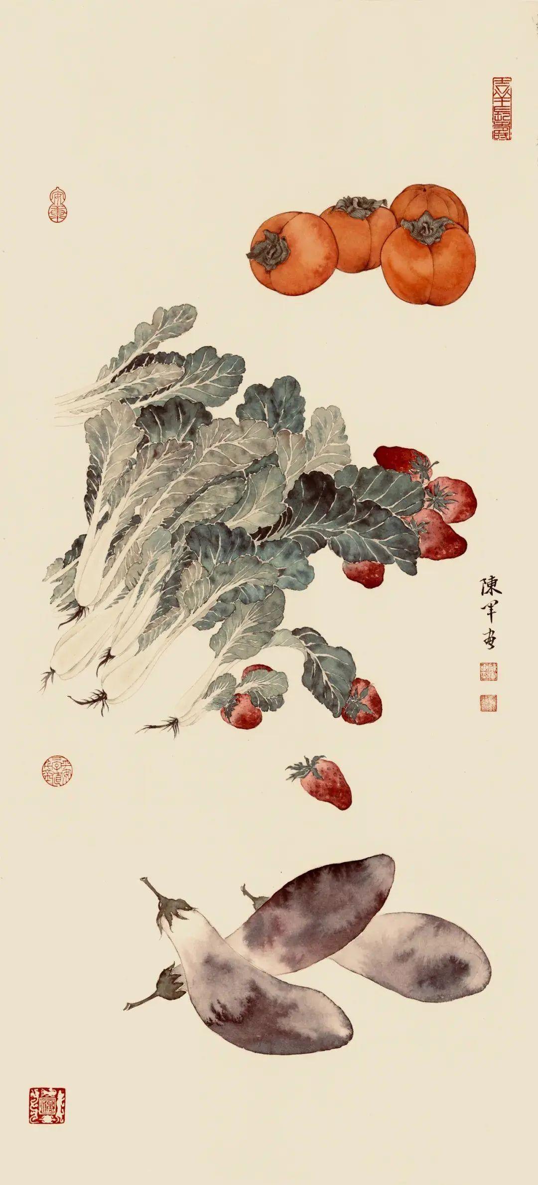 艺术世界】富贵溢彩，华美国色｜陈军工笔新作- 知乎