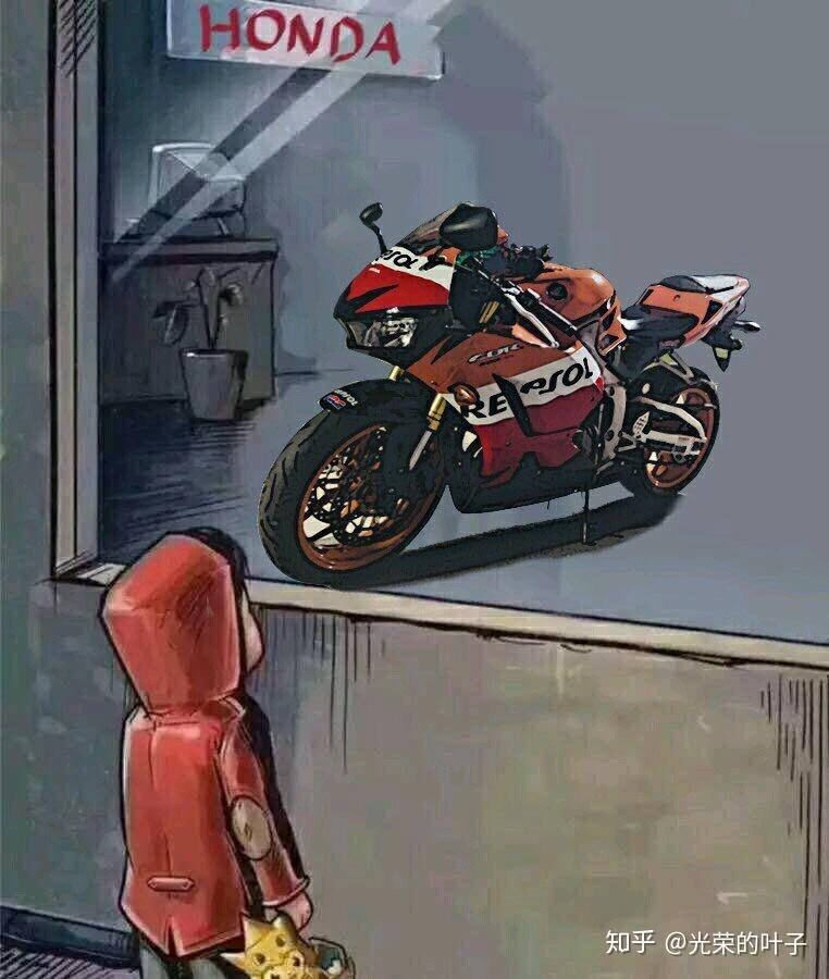 有没有小男孩看橱窗里看摩托的头像