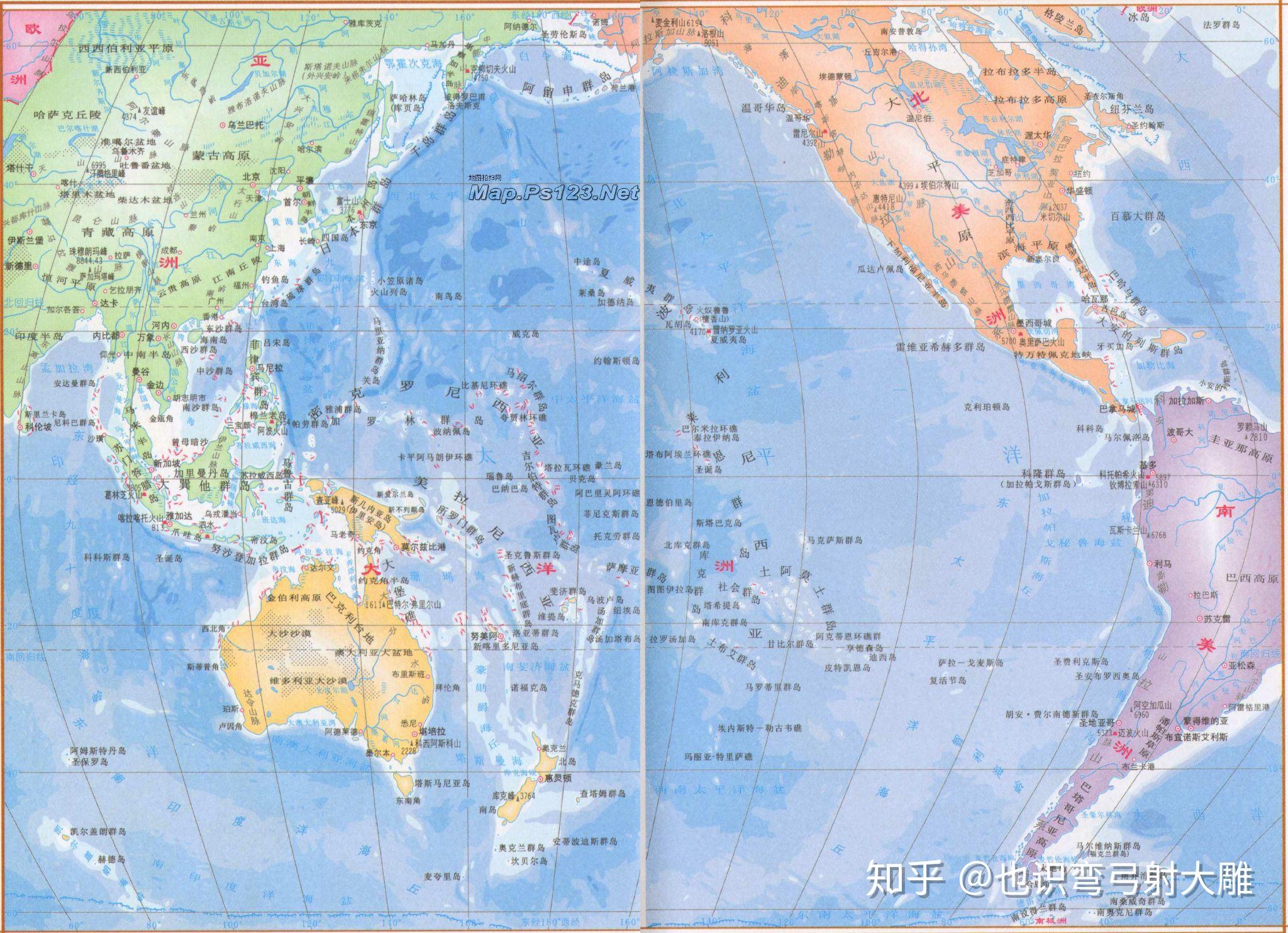 太平洋如何划分区域更科学