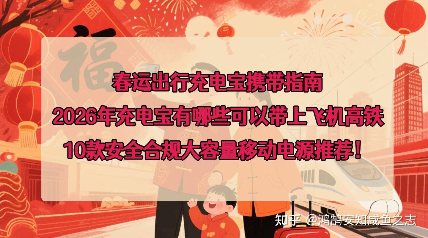 春运出行充电宝携带指南:2026年充电宝有哪些可以带上飞机高铁?10款安全合规大容量移动电源推荐!