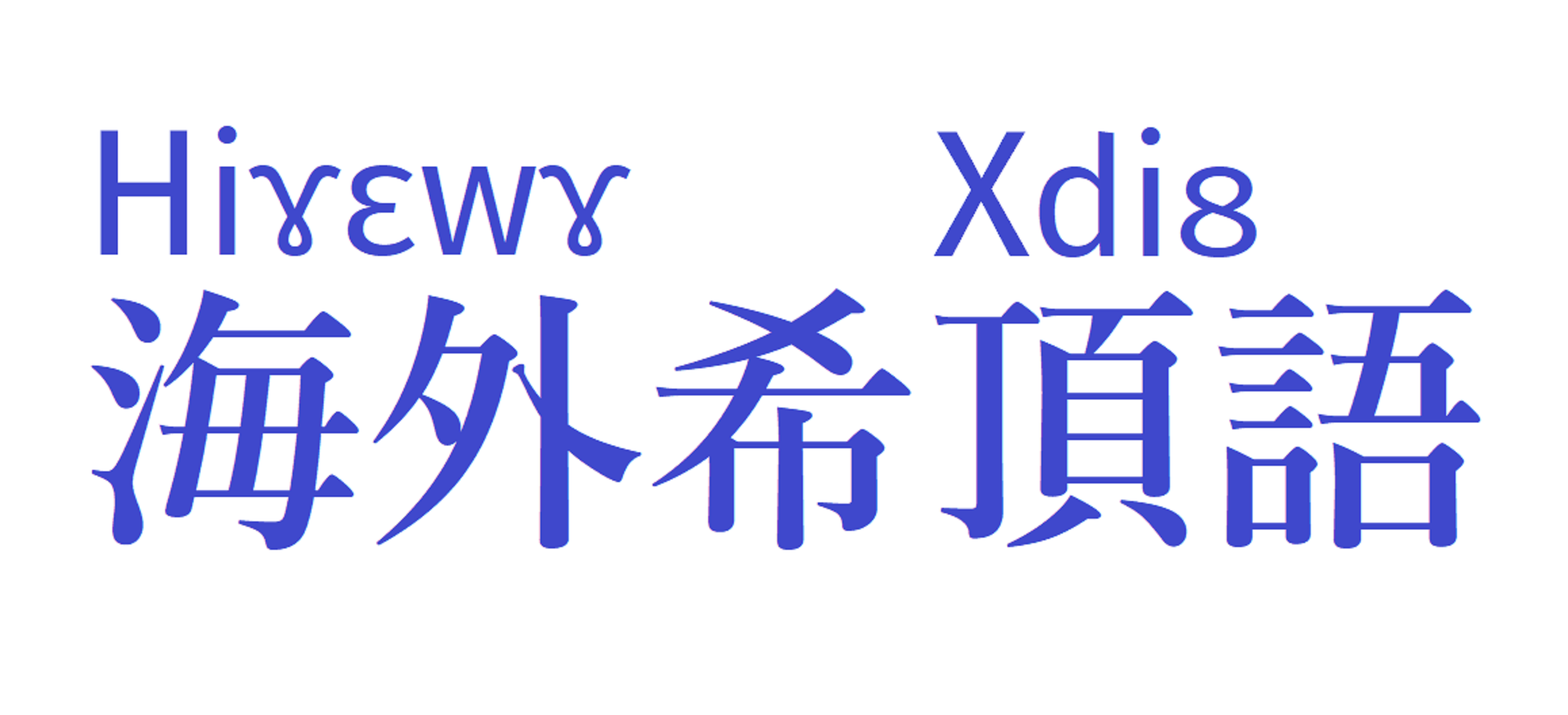 【希顶学通讯】海外希顶语（希顶语海外方言/希侨语）简述