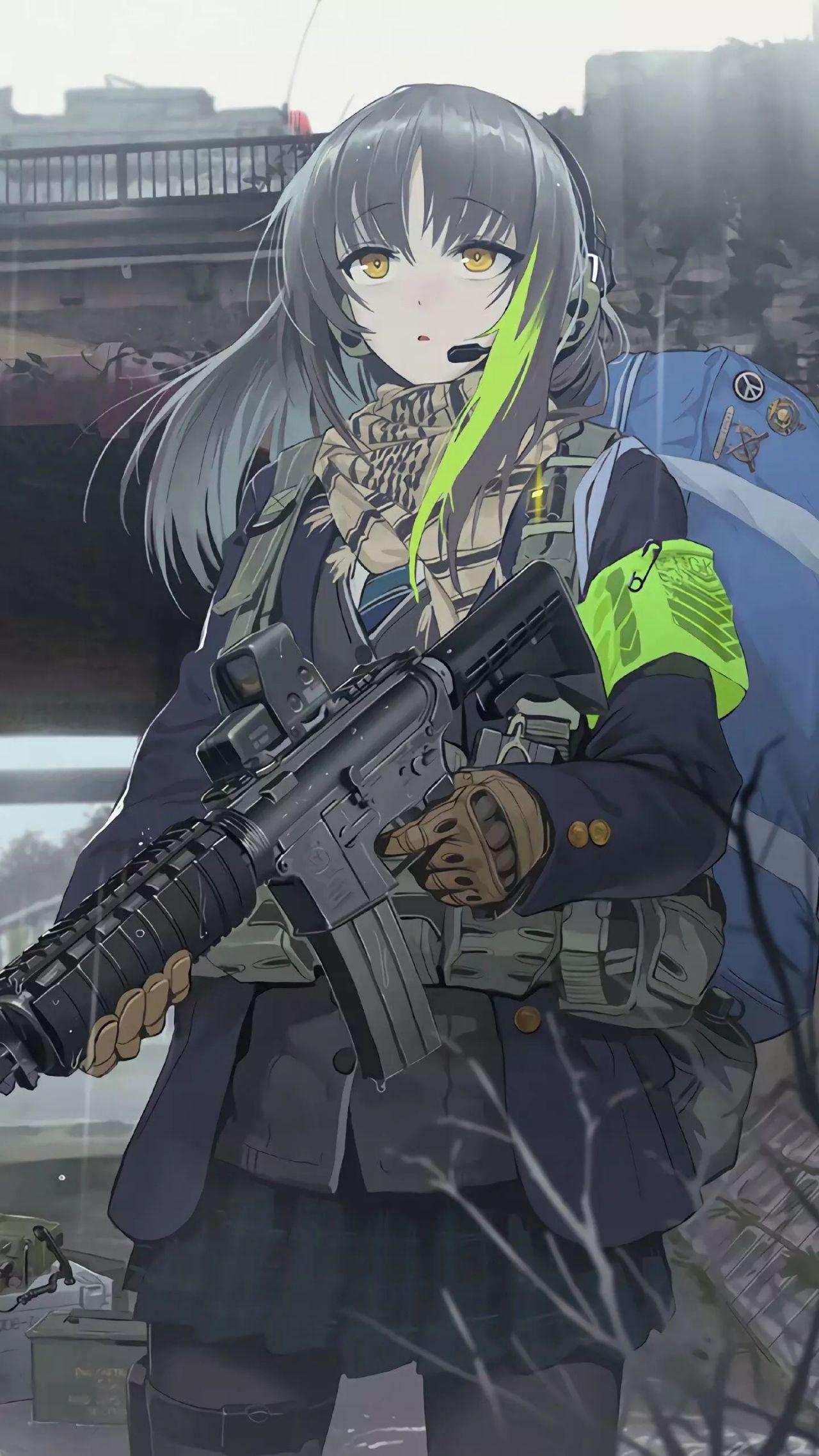 有没有枪和少女结合的壁纸