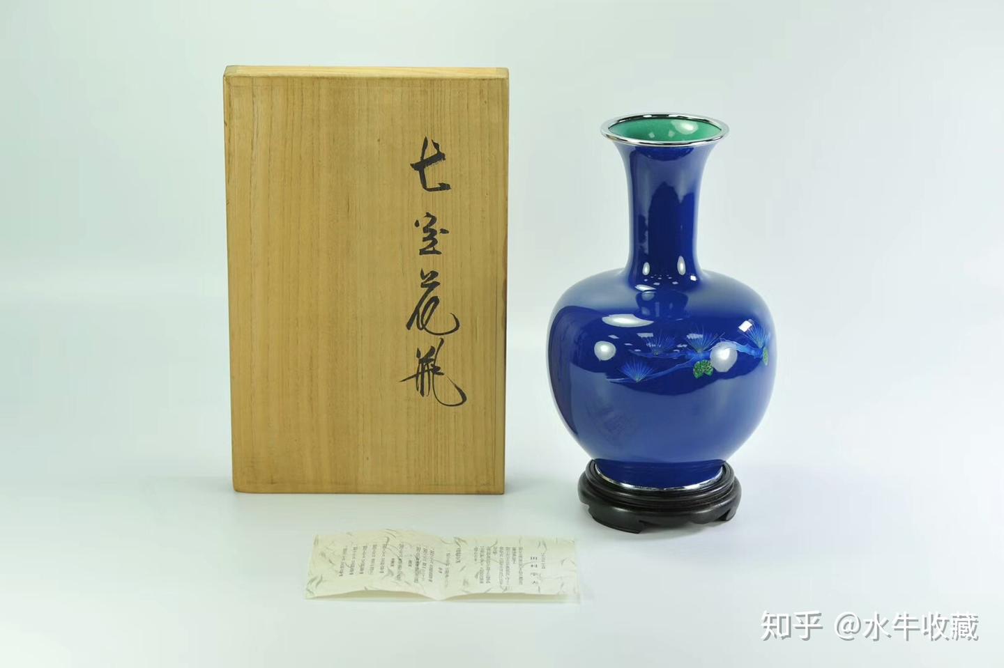 985  中国　景泰藍　七宝　琺瑯　香合1   花瓶1 985 中国 景泰藍 七宝 琺瑯 香合1 花瓶1 - メルカリ