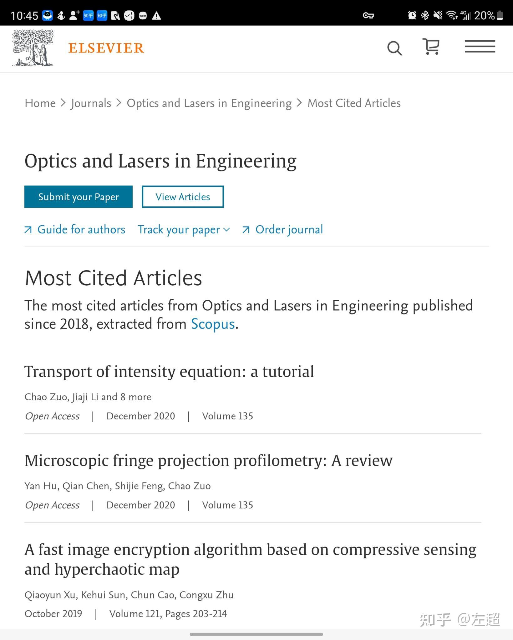 OPTICS AND LASERS IN ENGINEERING影响因子飞速提升，为什么？值不值得投？ 知乎
