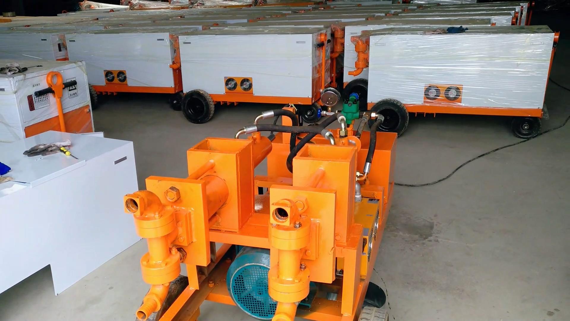 双缸双液注浆机电动高压水泥注浆机水泥水玻璃双液压注浆泵