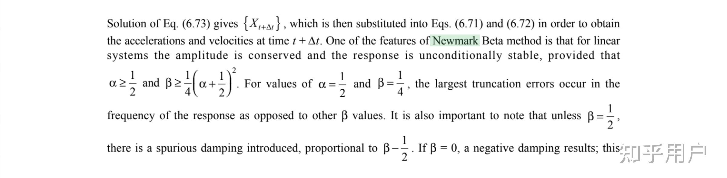  newmark beta 