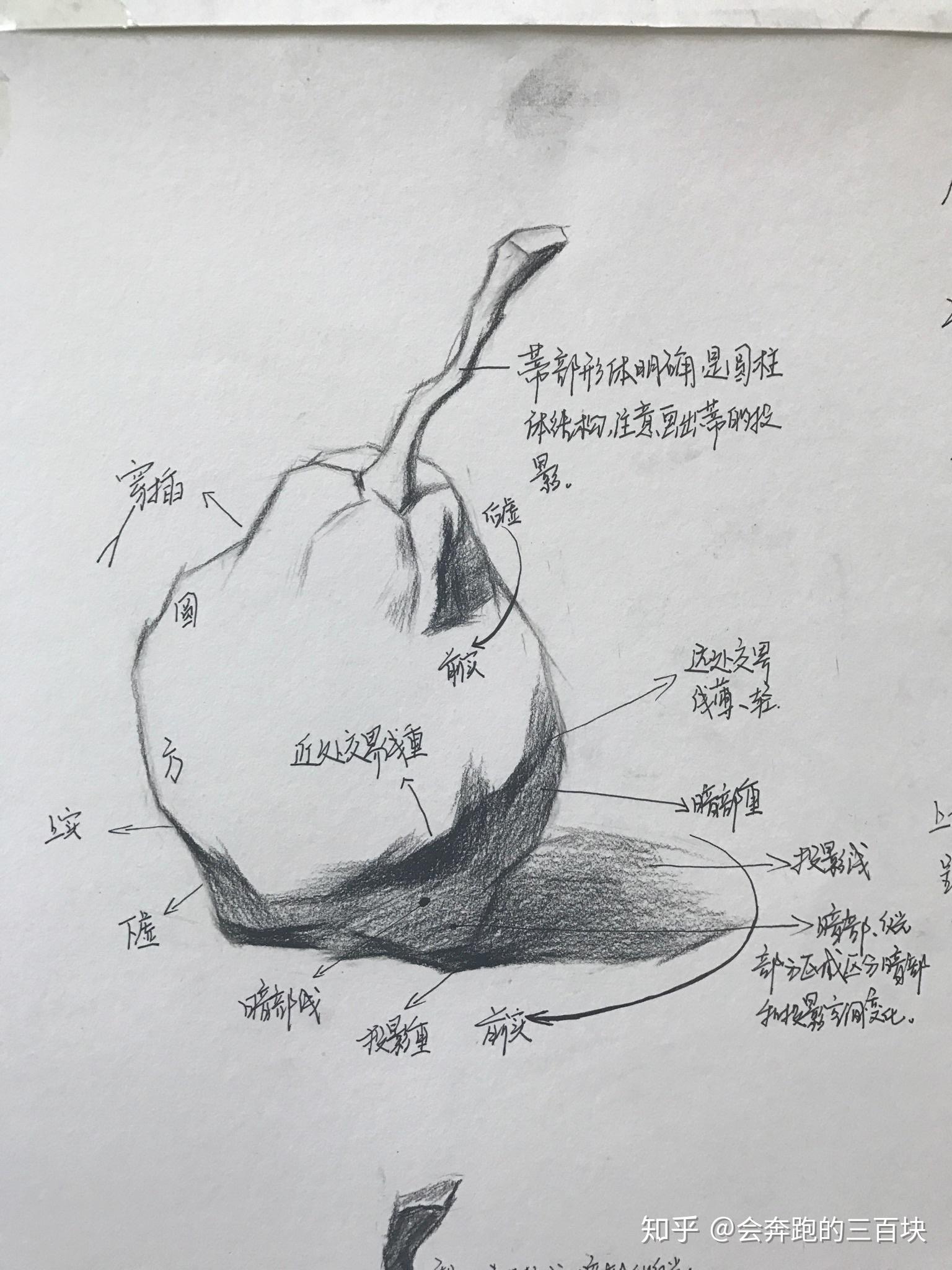 素描的时候为什么总是抓不住苹果的明暗关系