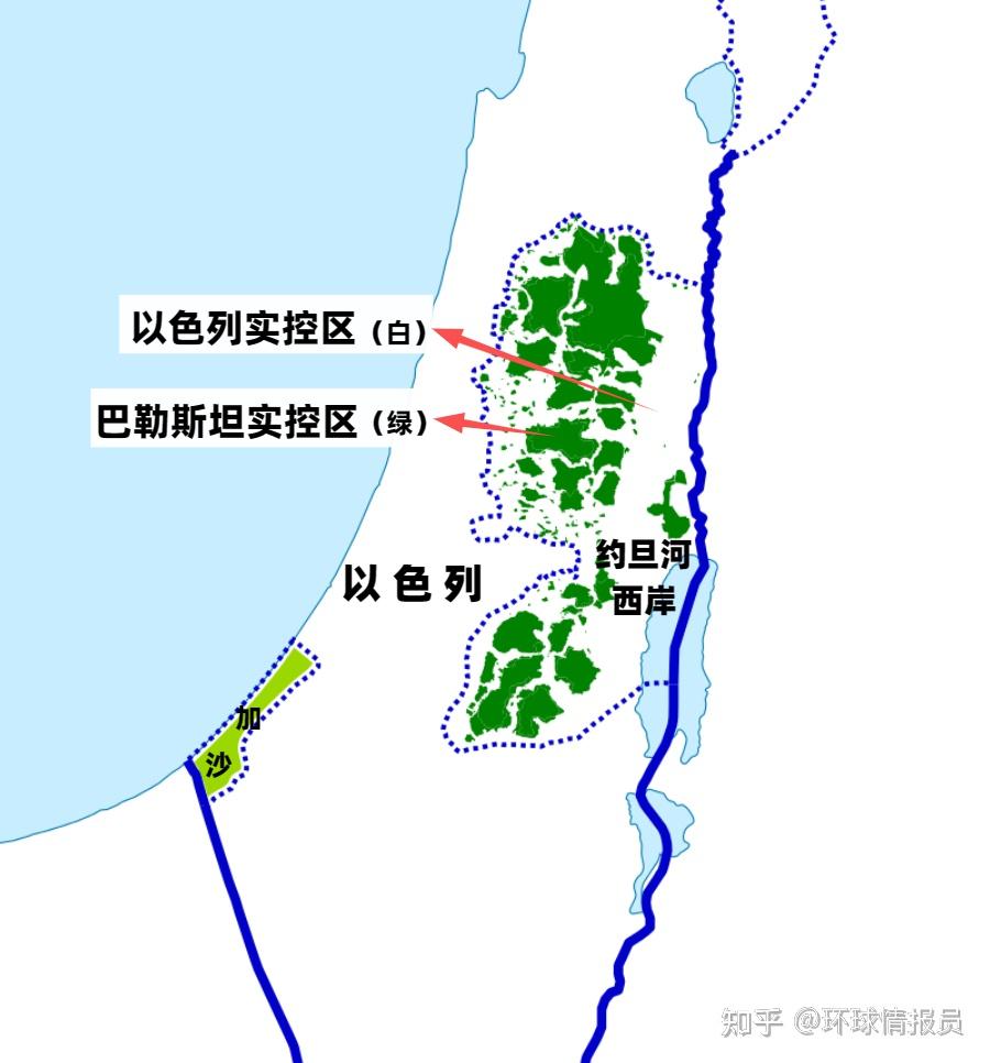巴勒斯坦，为何被以色列切割成165块飞地？ - 知乎