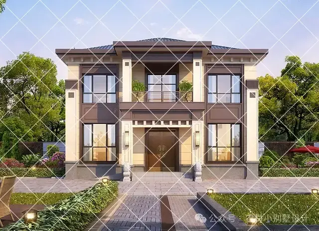 五一假期返乡自建房热潮！这22款二层新中式别墅自建房非常棒！ - 知乎
