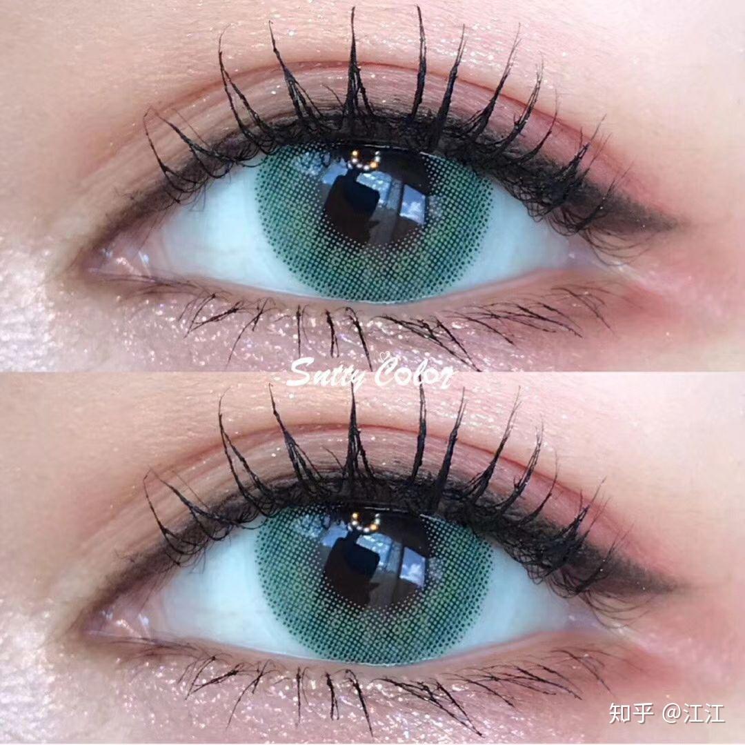 有没有什么绿色系美瞳推荐自然一点的最好是墨绿色