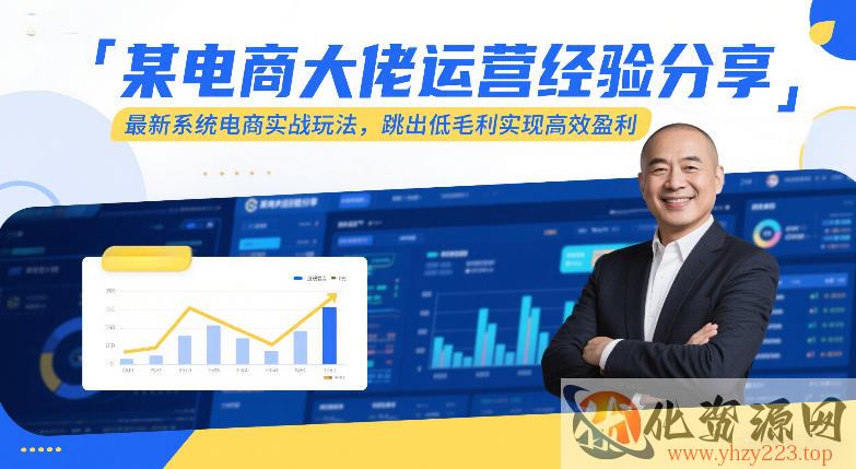 某电商大佬运营经验分享，最新系统电商实战玩法，跳出低毛利实现高效盈利