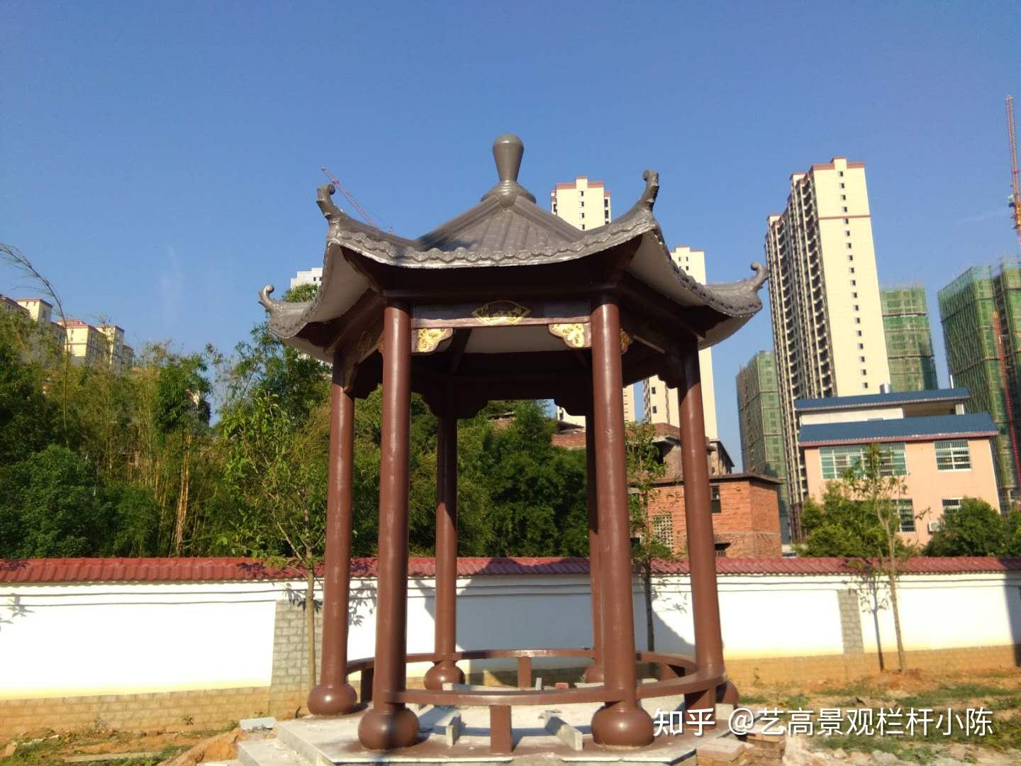 水泥仿木凉亭制作 打造标准的江南特色园林景观 户外景观凉亭 - 知乎