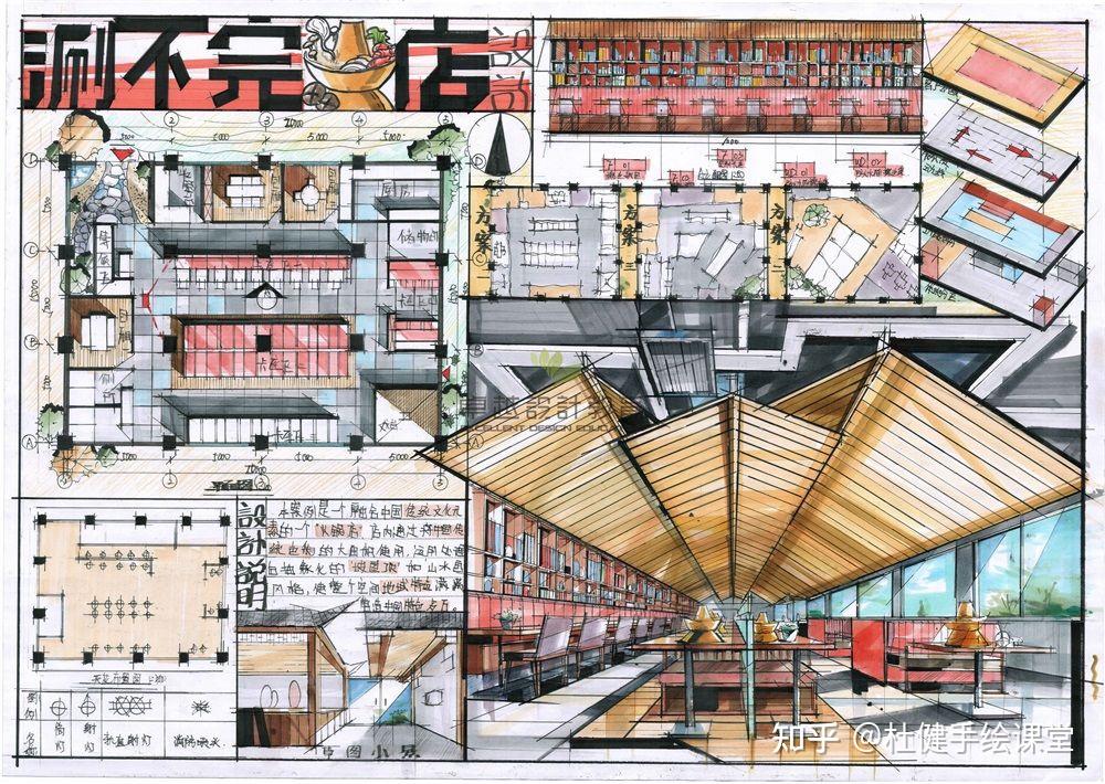 室内考研|餐饮空间设计|学生作品 - 知乎