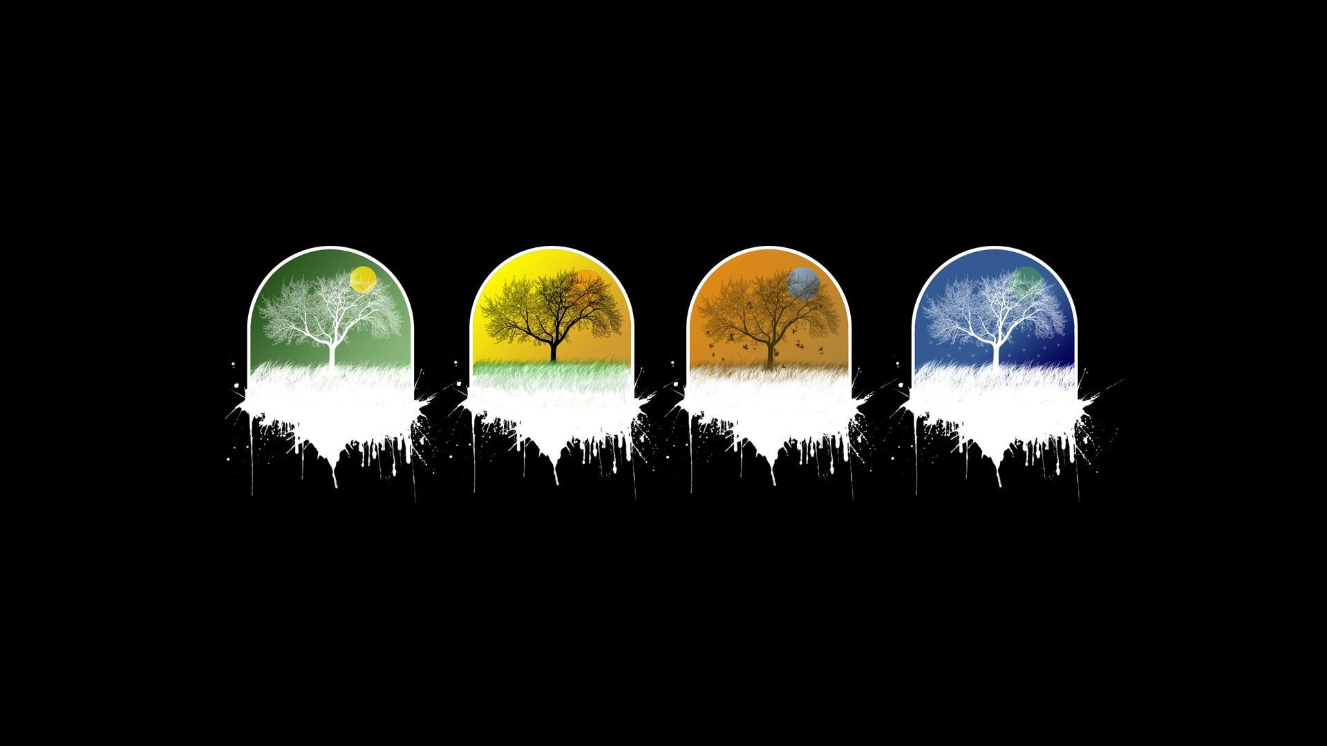 有没有一课树四季变换的壁纸