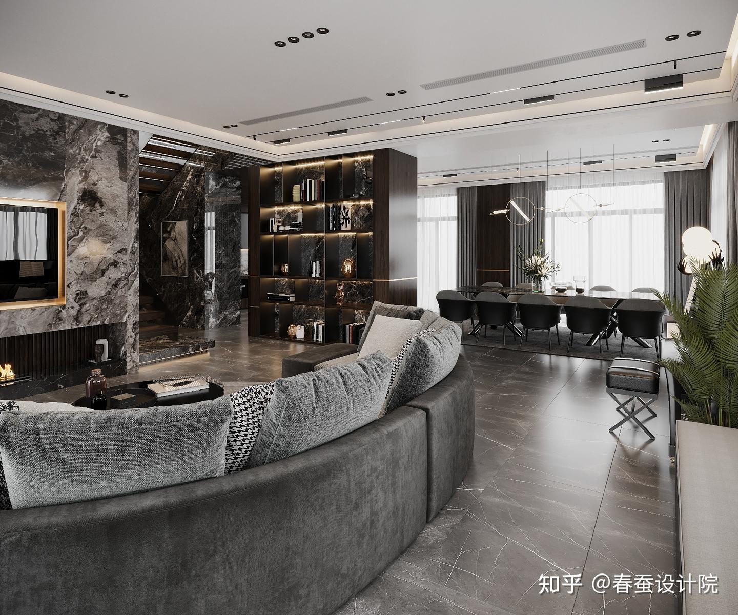 350㎡现代豪华别墅设计！ - 知乎