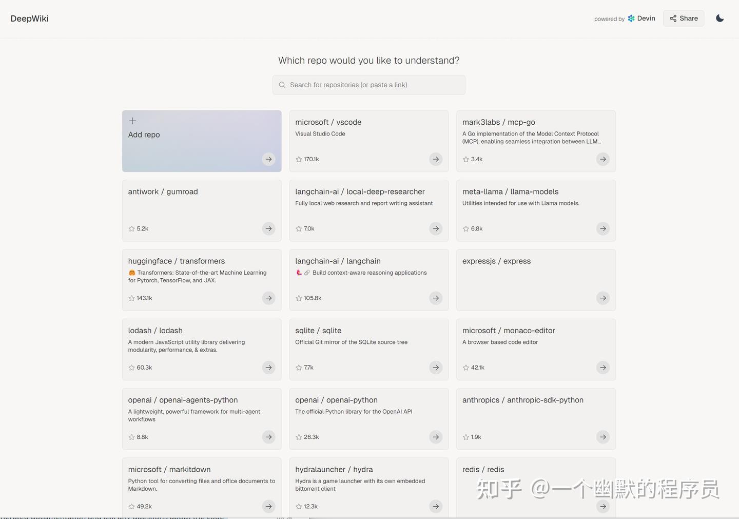 DeepWiki：AI助你快速掌握Github代码- 知乎