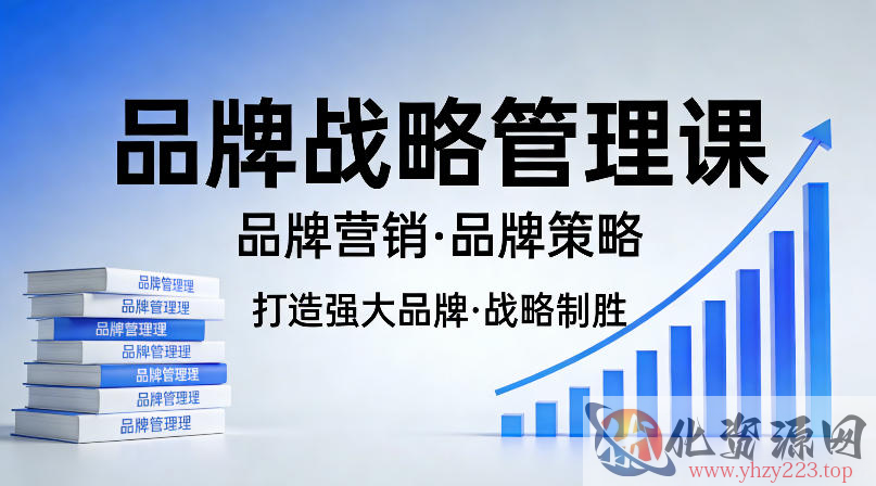 打造强大的品牌！品牌战略管理课，品牌营销，品牌策略